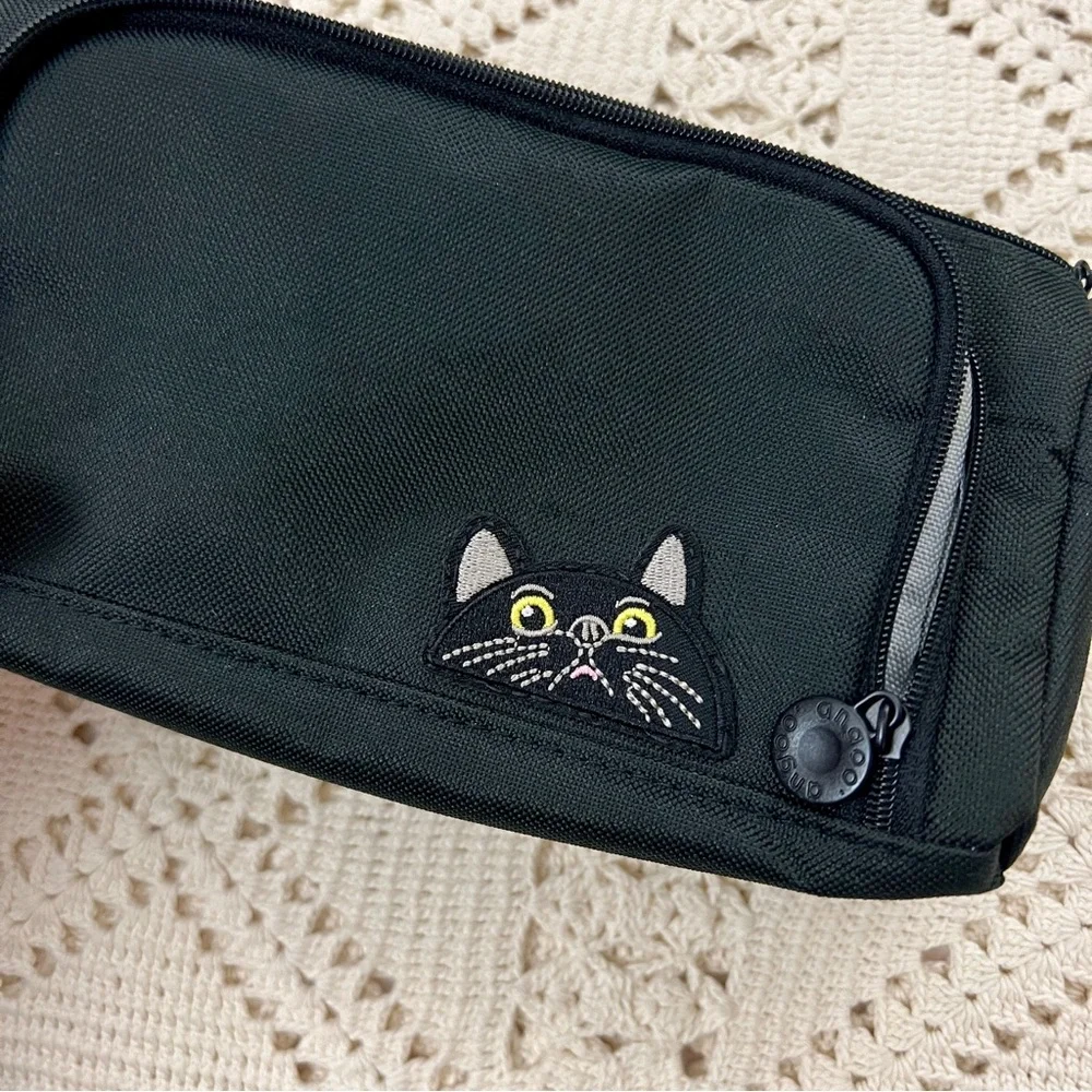Bleep cat patch pencil case